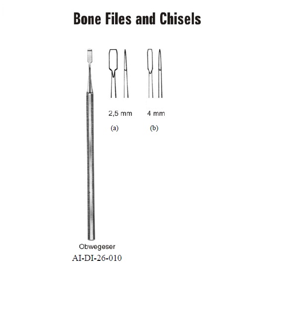 Obwegeser bone files and chisels